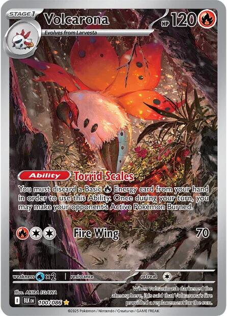 Volcarona (100/086) [Scarlet & Violet: Black Bolt] | Gamers Paradise