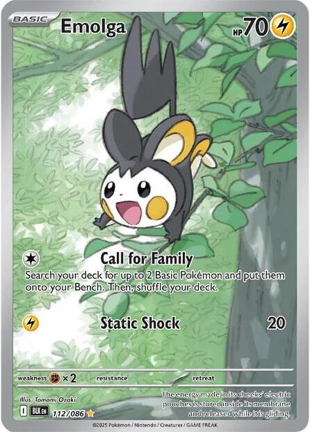 Emolga (112/086) [Scarlet & Violet: Black Bolt] | Gamers Paradise
