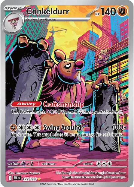 Conkeldurr (127/086) [Scarlet & Violet: Black Bolt] | Gamers Paradise