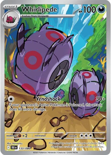 Whirlipede (133/086) [Scarlet & Violet: Black Bolt] | Gamers Paradise