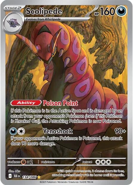 Scolipede (134/086) [Scarlet & Violet: Black Bolt] | Gamers Paradise