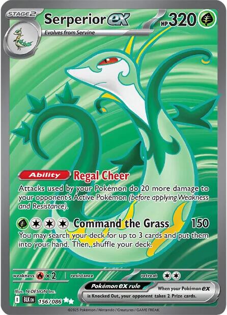 Serperior ex (156/086) [Scarlet & Violet: Black Bolt] | Gamers Paradise