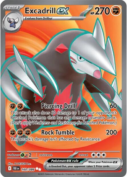 Excadrill ex (160/086) [Scarlet & Violet: Black Bolt] | Gamers Paradise