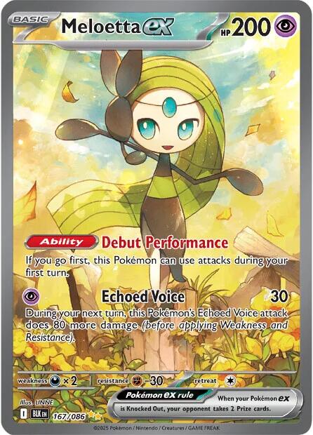 Meloetta ex (167/086) [Scarlet & Violet: Black Bolt] | Gamers Paradise
