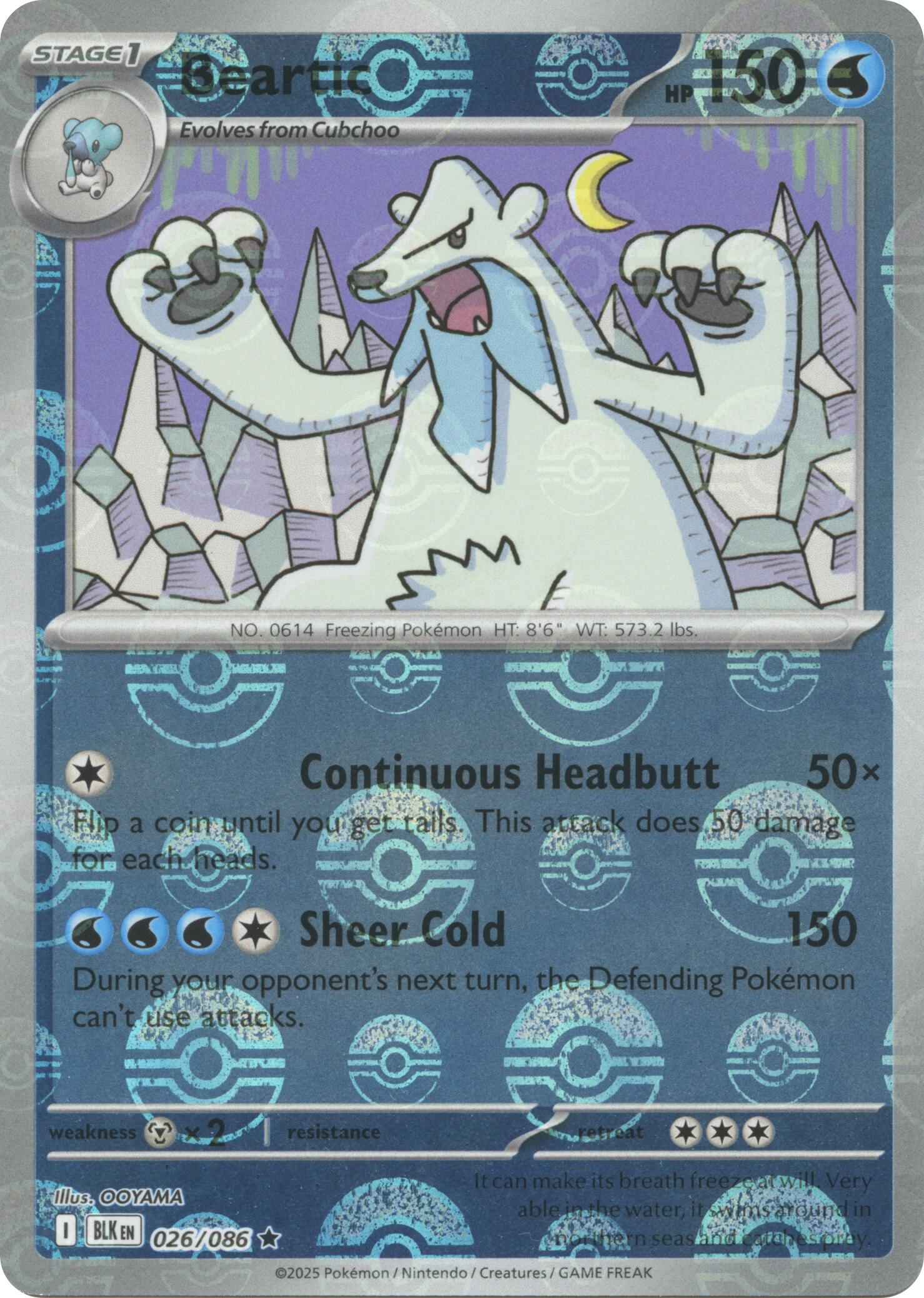 Beartic (026/086) (Poke Ball Pattern) [Scarlet & Violet: Black Bolt] | Gamers Paradise