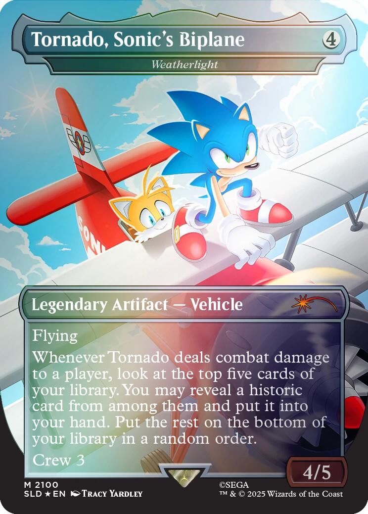 Tornado, Sonic's Biplane - Weatherlight (Rainbow Foil) [Secret Lair Drop Series] | Gamers Paradise