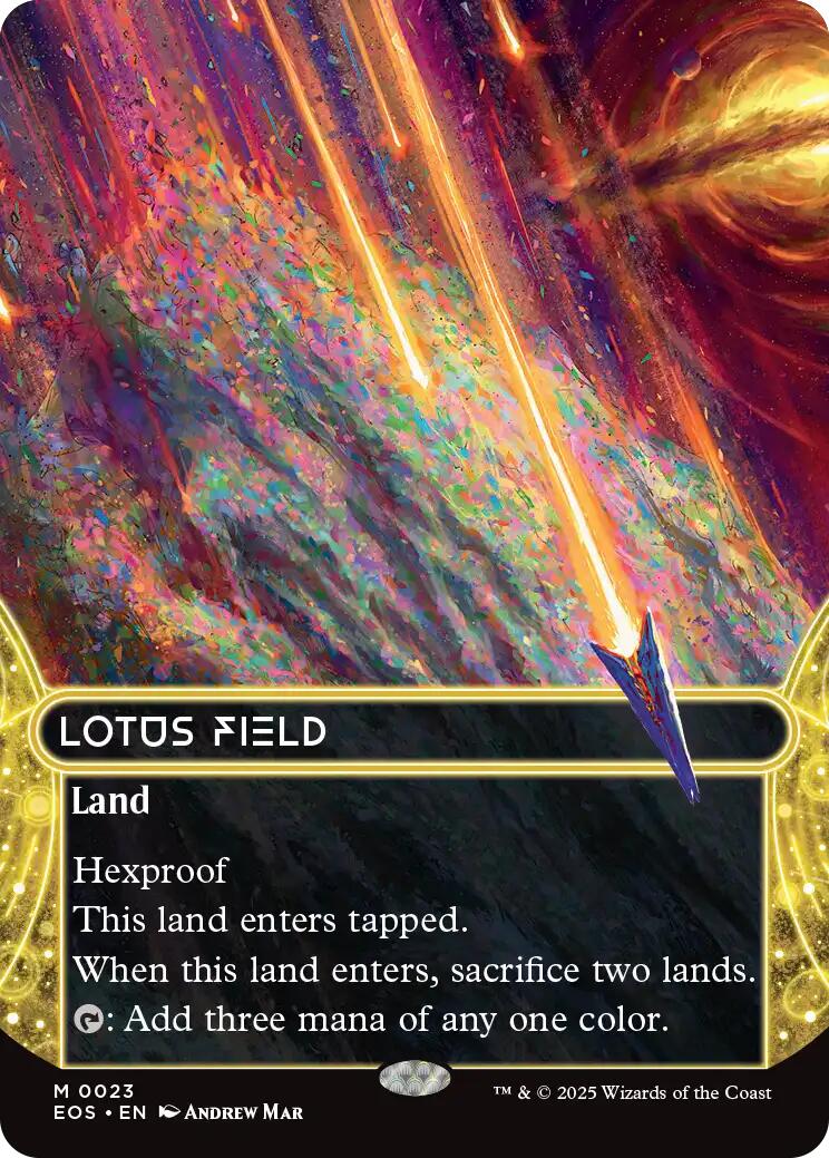 Lotus Field (0023) (Borderless) [Edge of Eternities: Stellar Sights] | Gamers Paradise