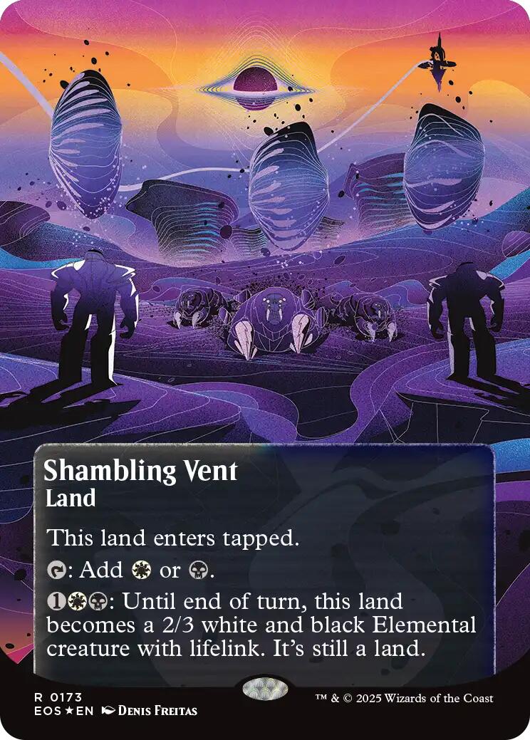 Shambling Vent (0173) (Borderless) (Galaxy Foil) [Edge of Eternities: Stellar Sights] | Gamers Paradise