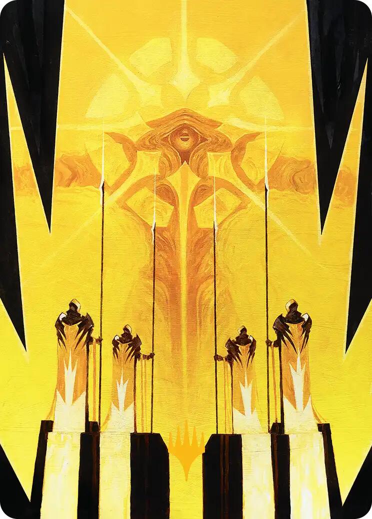Hardlight Containment Art Card (Gold-Stamped Planeswalker Symbol) [Edge of Eternities Art Series] | Gamers Paradise