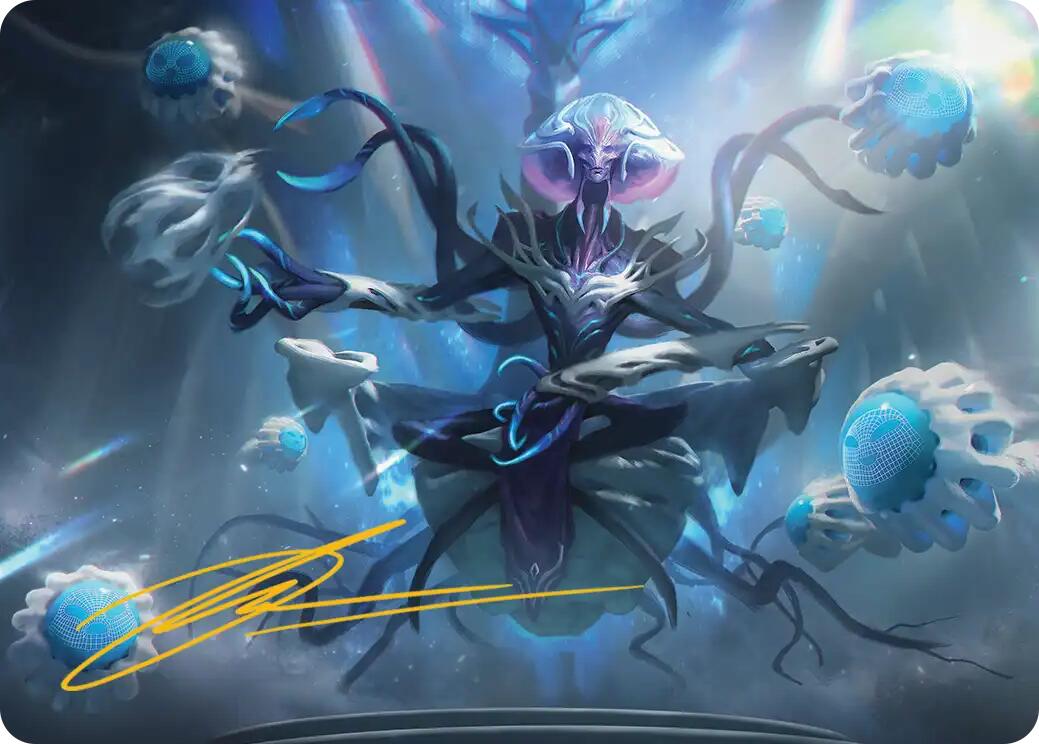 Mm'menon, the Right Hand Art Card (Gold-Stamped Signature) [Edge of Eternities Art Series] | Gamers Paradise