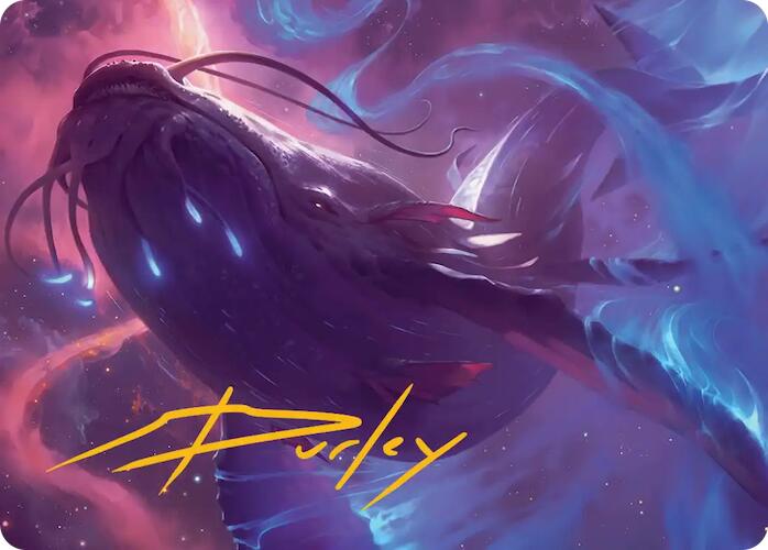 Starbreach Whale Art Card (Gold-Stamped Signature) [Edge of Eternities Art Series] | Gamers Paradise