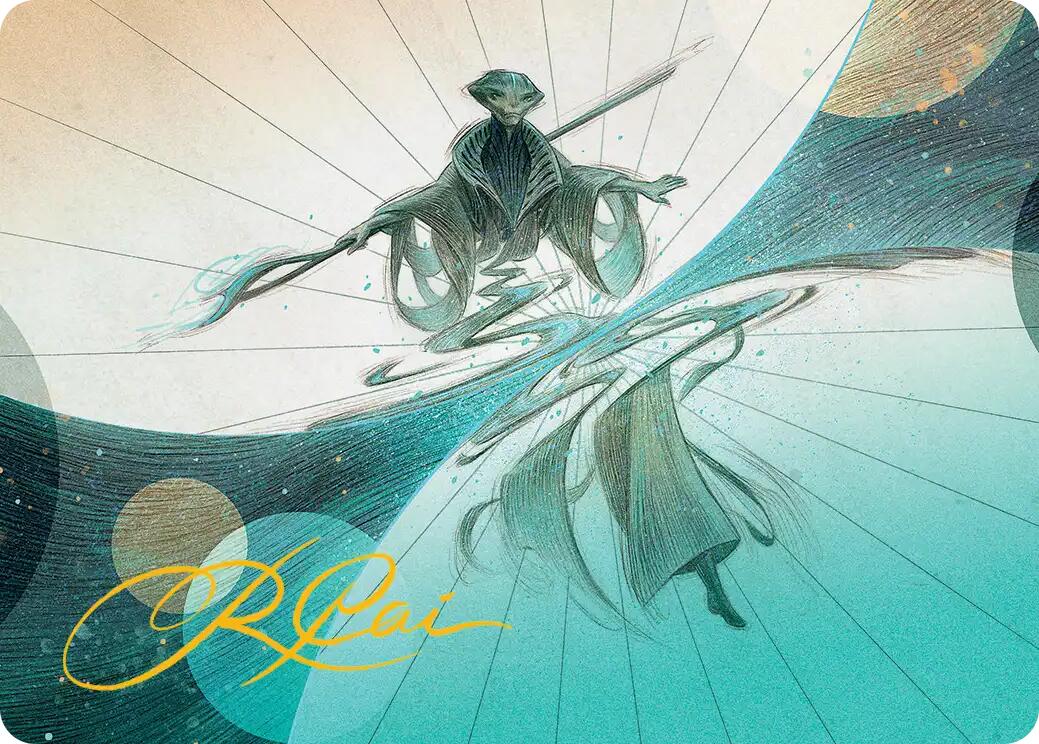 Weftwalking Art Card (Gold-Stamped Signature) [Edge of Eternities Art Series] | Gamers Paradise