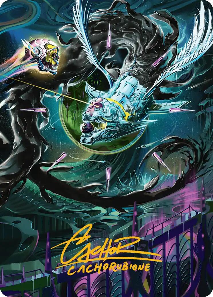 Quantum Riddler Art Card (Gold-Stamped Signature) [Edge of Eternities Art Series] | Gamers Paradise