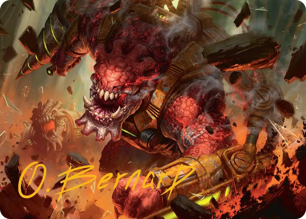 Full Bore Art Card (Gold-Stamped Signature) [Edge of Eternities Art Series] | Gamers Paradise