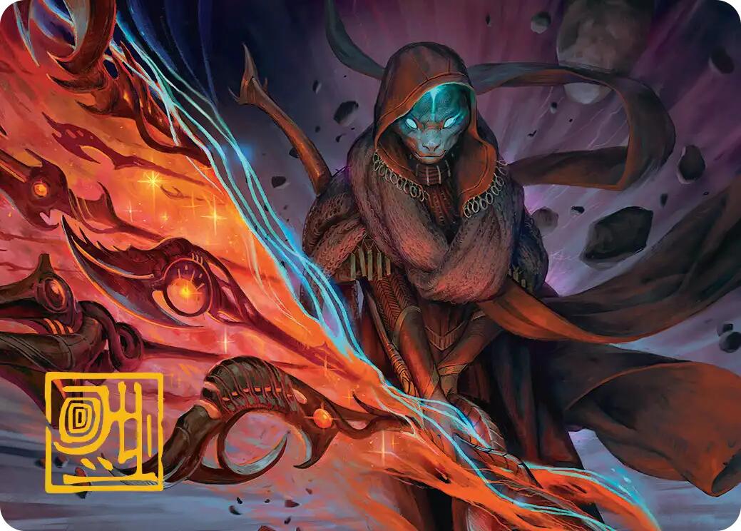 Weftstalker Ardent Art Card (Gold-Stamped Signature) [Edge of Eternities Art Series] | Gamers Paradise