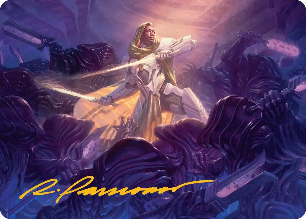 Syr Vondam, Sunstar Exemplar Art Card (Gold-Stamped Signature) [Edge of Eternities Art Series] | Gamers Paradise
