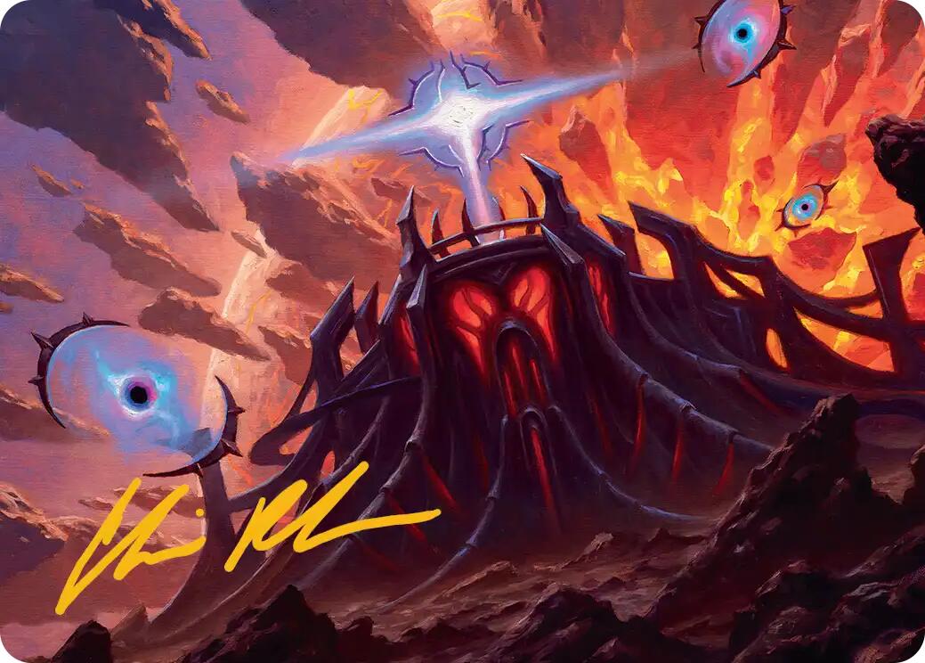 Secluded Starforge Art Card (Gold-Stamped Signature) [Edge of Eternities Art Series] | Gamers Paradise