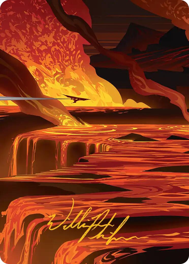 Blast Zone Art Card (Gold-Stamped Signature) [Edge of Eternities Art Series] | Gamers Paradise