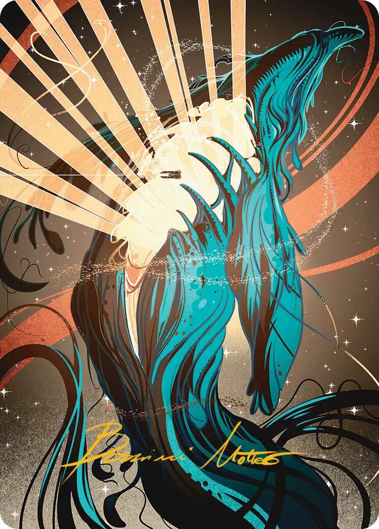 Swarmyard Art Card (Gold-Stamped Signature) [Edge of Eternities Art Series] | Gamers Paradise