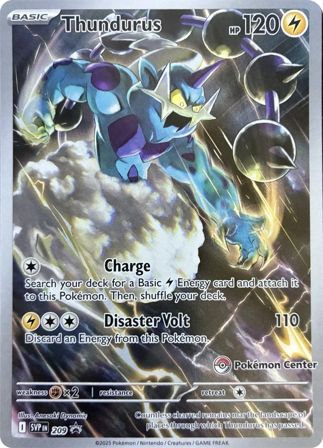 Thundurus (209) (Pokemon Center Exclusive) [Scarlet & Violet: Black Star Promos] | Gamers Paradise