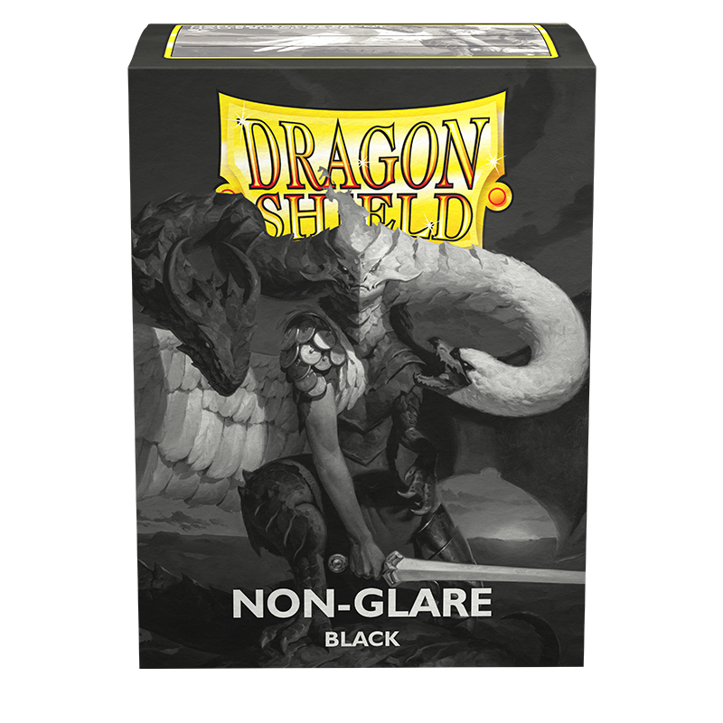 Dragon Shield: Standard 100ct Sleeves - Black (Non-Glare Matte) | Gamers Paradise