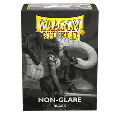 Dragon Shield: Standard 100ct Sleeves - Black (Non-Glare Matte) | Gamers Paradise