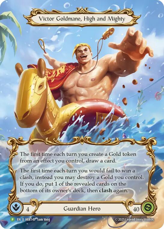 Victor Goldmane, High and Mighty [HER145] (Promo)  Rainbow Foil | Gamers Paradise