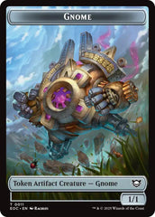 Gnome // Golem (0014) Double-Sided Token [Edge of Eternities Commander Tokens] | Gamers Paradise