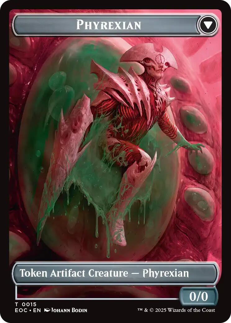 Incubator // Phyrexian Double-Sided Token [Edge of Eternities Commander Tokens] | Gamers Paradise