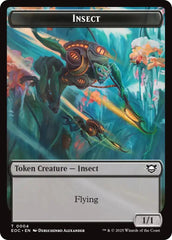 Insect // Elemental (0008) Double-Sided Token [Edge of Eternities Commander Tokens] | Gamers Paradise