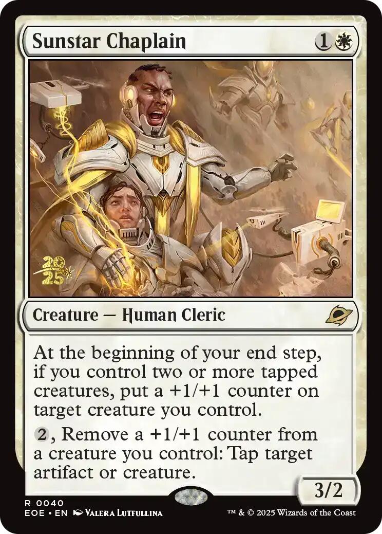 Sunstar Chaplain [Edge of Eternities Prerelease Promos] | Gamers Paradise