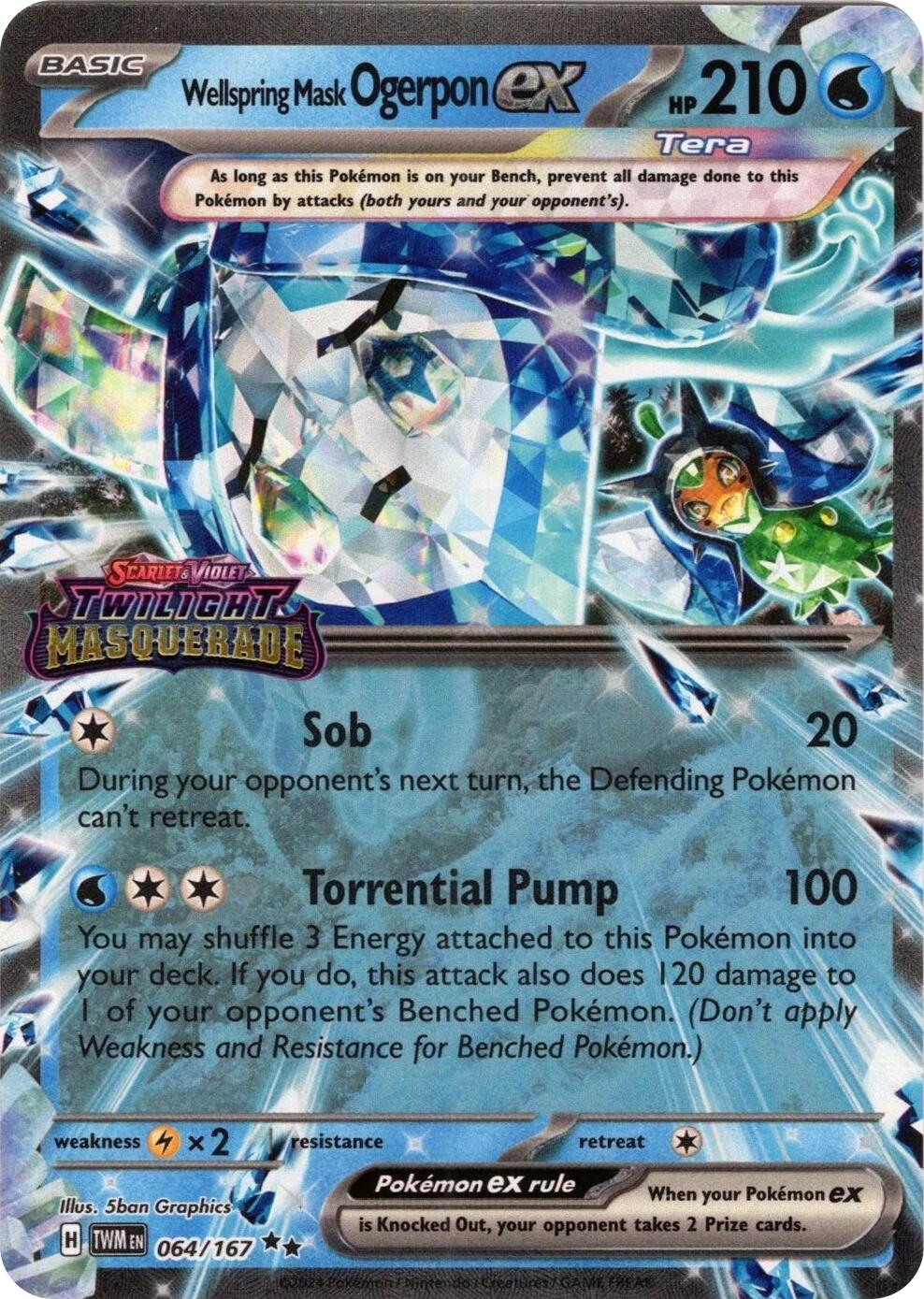 Wellspring Mask Ogerpon ex (064/167) (Stamped) [Miscellaneous Cards] | Gamers Paradise