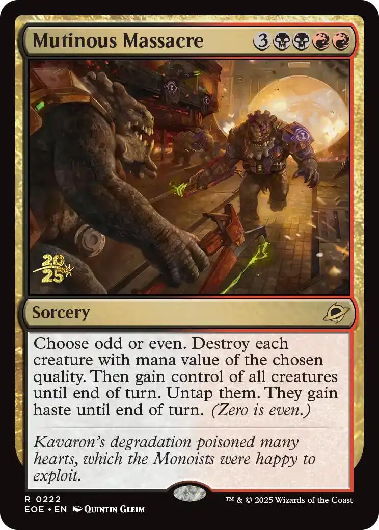 Mutinous Massacre [Edge of Eternities Prerelease Promos] | Gamers Paradise