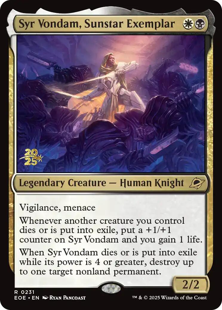 Syr Vondam, Sunstar Exemplar [Edge of Eternities Prerelease Promos] | Gamers Paradise