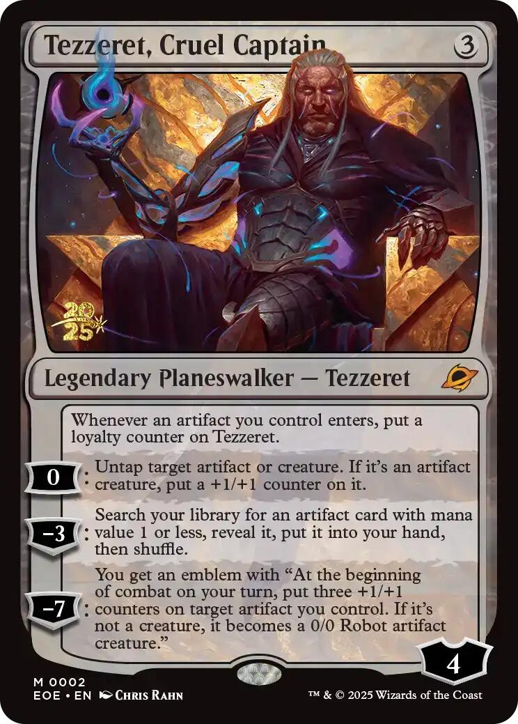 Tezzeret, Cruel Captain [Edge of Eternities Prerelease Promos] | Gamers Paradise
