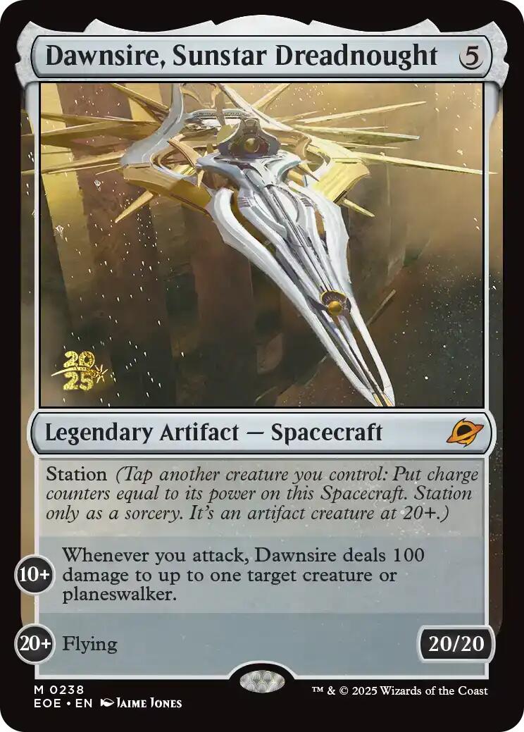 Dawnsire, Sunstar Dreadnought [Edge of Eternities Prerelease Promos] | Gamers Paradise