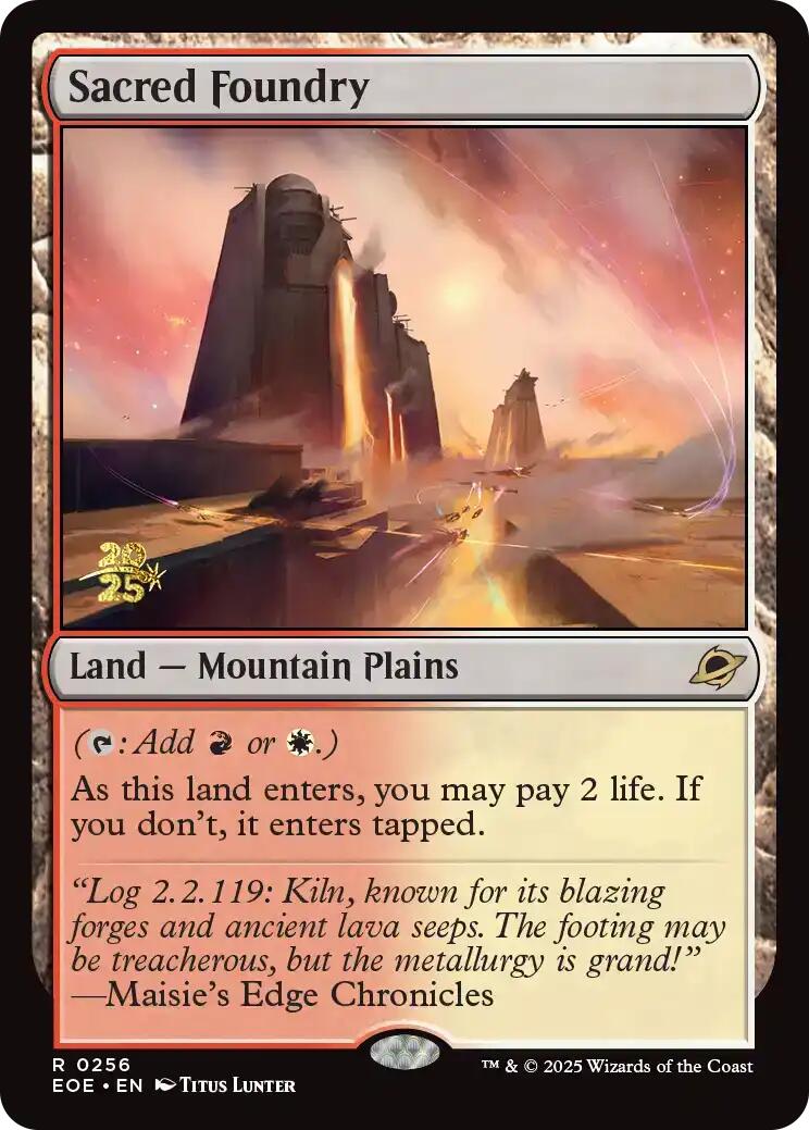 Sacred Foundry [Edge of Eternities Prerelease Promos] | Gamers Paradise
