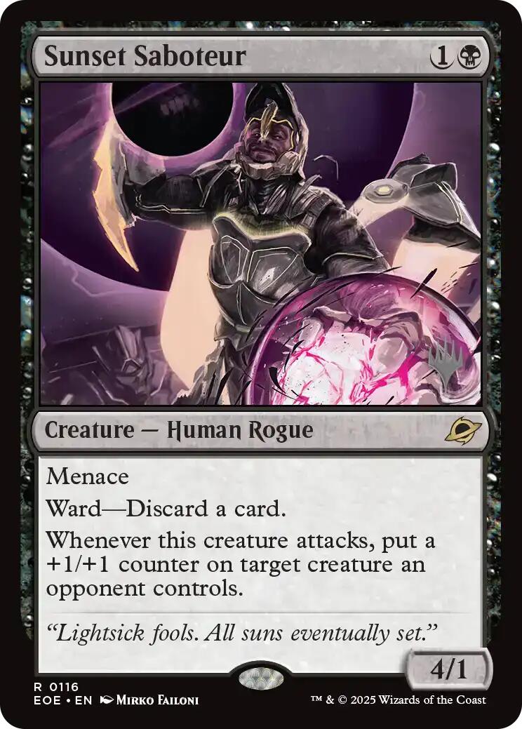 Sunset Saboteur [Edge of Eternities Promo Pack] | Gamers Paradise