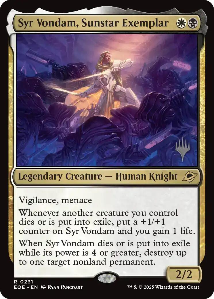 Syr Vondam, Sunstar Exemplar [Edge of Eternities Promo Pack] | Gamers Paradise