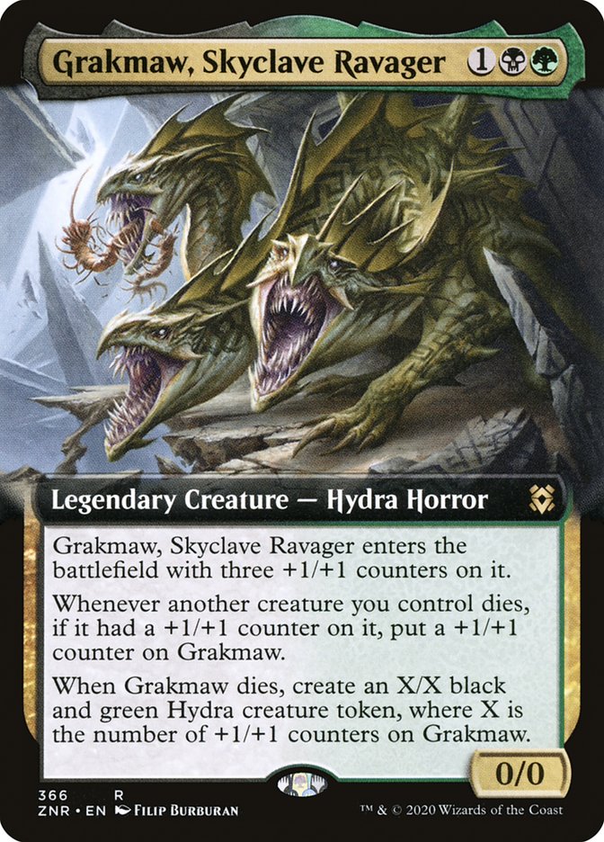 Grakmaw, Skyclave Ravager (Extended Art) [Zendikar Rising] | Gamers Paradise