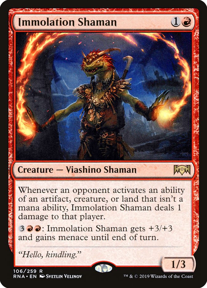 Immolation Shaman [Ravnica Allegiance] | Gamers Paradise