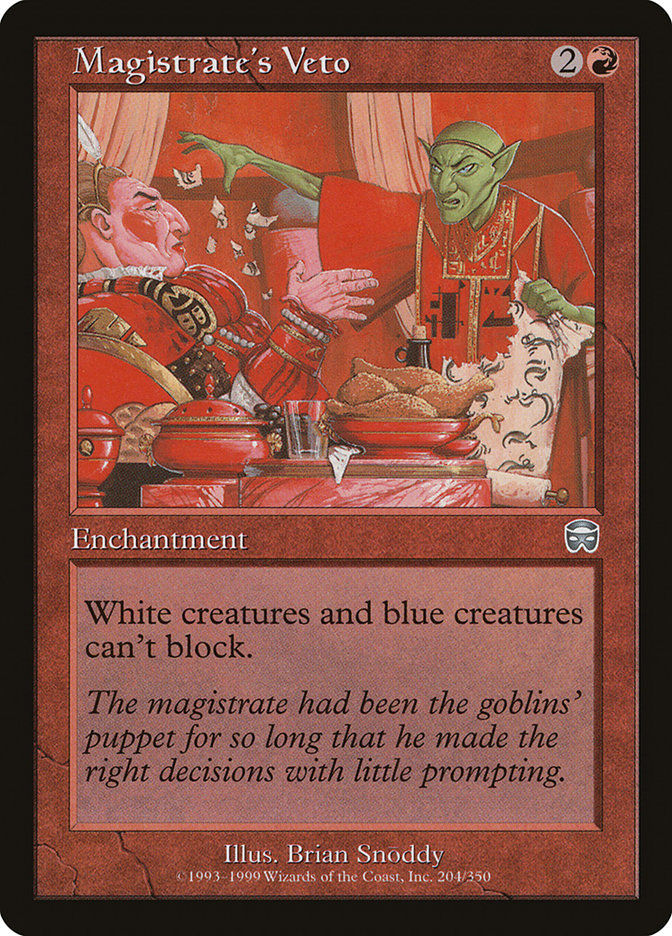 Magistrate's Veto [Mercadian Masques] | Gamers Paradise