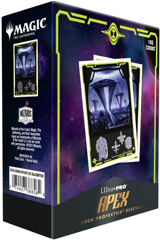 Ultra PRO: APEX Deck Protector Sleeves - Edge of Eternities (Black Mythic 105-pack) | Gamers Paradise