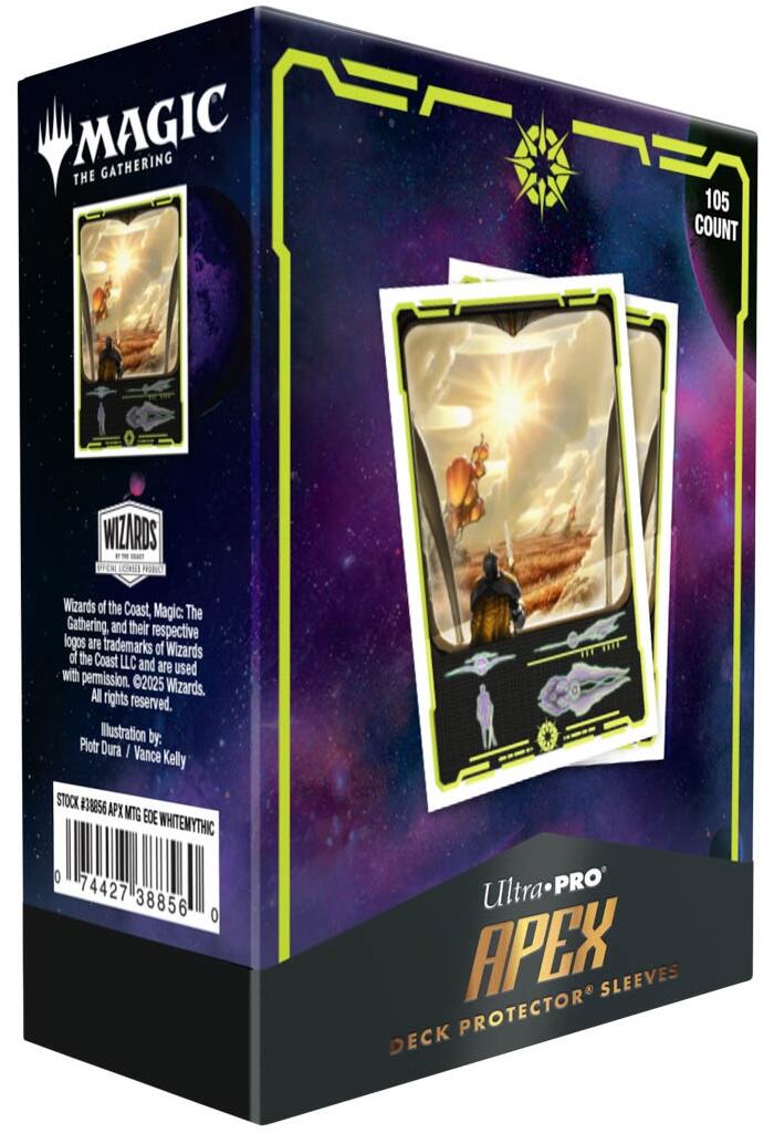 Ultra PRO: APEX Deck Protector Sleeves - Edge of Eternities (White Mythic 105-pack) | Gamers Paradise