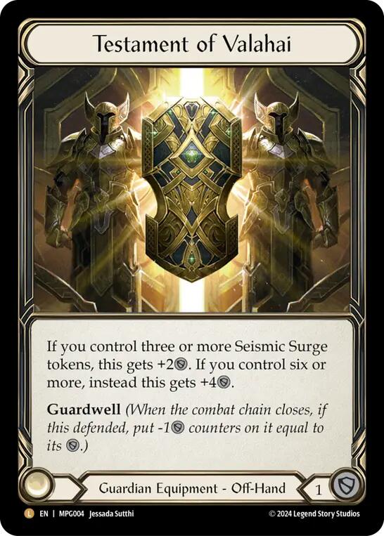 Testament of Valahai [MPG004] (Mastery Pack Guardian)  Rainbow Foil | Gamers Paradise