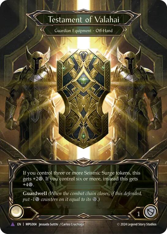 Testament of Valahai (Marvel Cold Foil) [MPG004] (Mastery Pack Guardian)  Cold Foil | Gamers Paradise