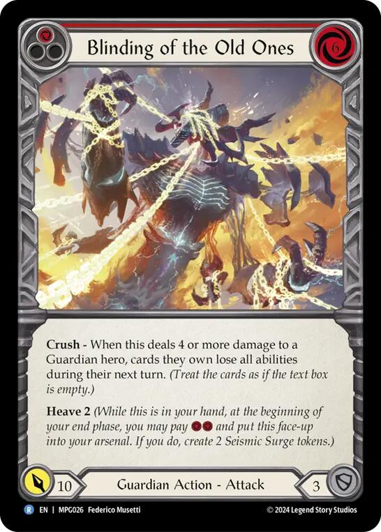 Blinding of the Old Ones [MPG026] (Mastery Pack Guardian) | Gamers Paradise