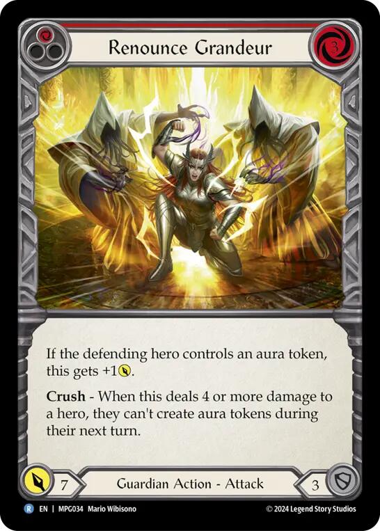 Renounce Grandeur [MPG034] (Mastery Pack Guardian)  Rainbow Foil | Gamers Paradise