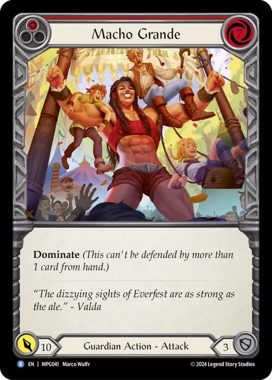 Macho Grande (Red) [MPG041] (Mastery Pack Guardian)  Rainbow Foil | Gamers Paradise