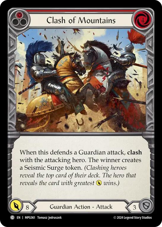 Clash of Mountains (Red) [MPG061] (Mastery Pack Guardian) | Gamers Paradise